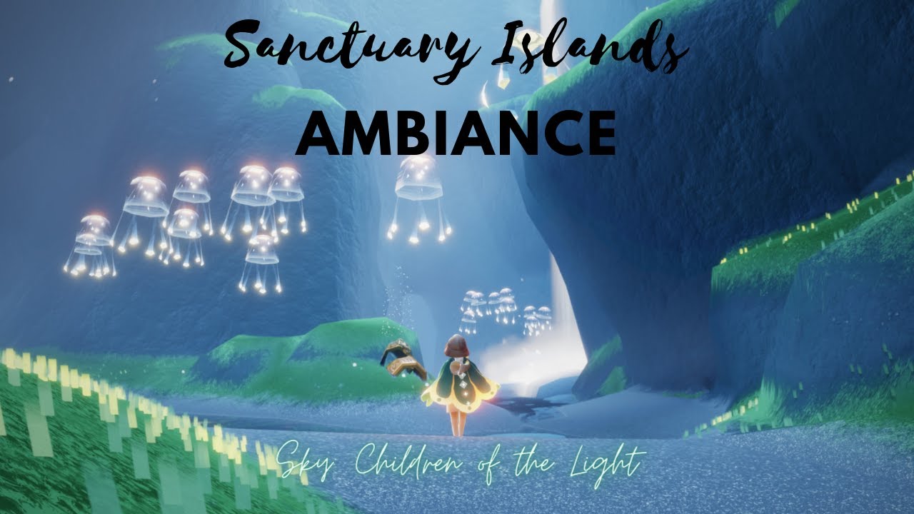 Sanctuary Islands // Sky Ambiance with Waterfall Sounds 🌿