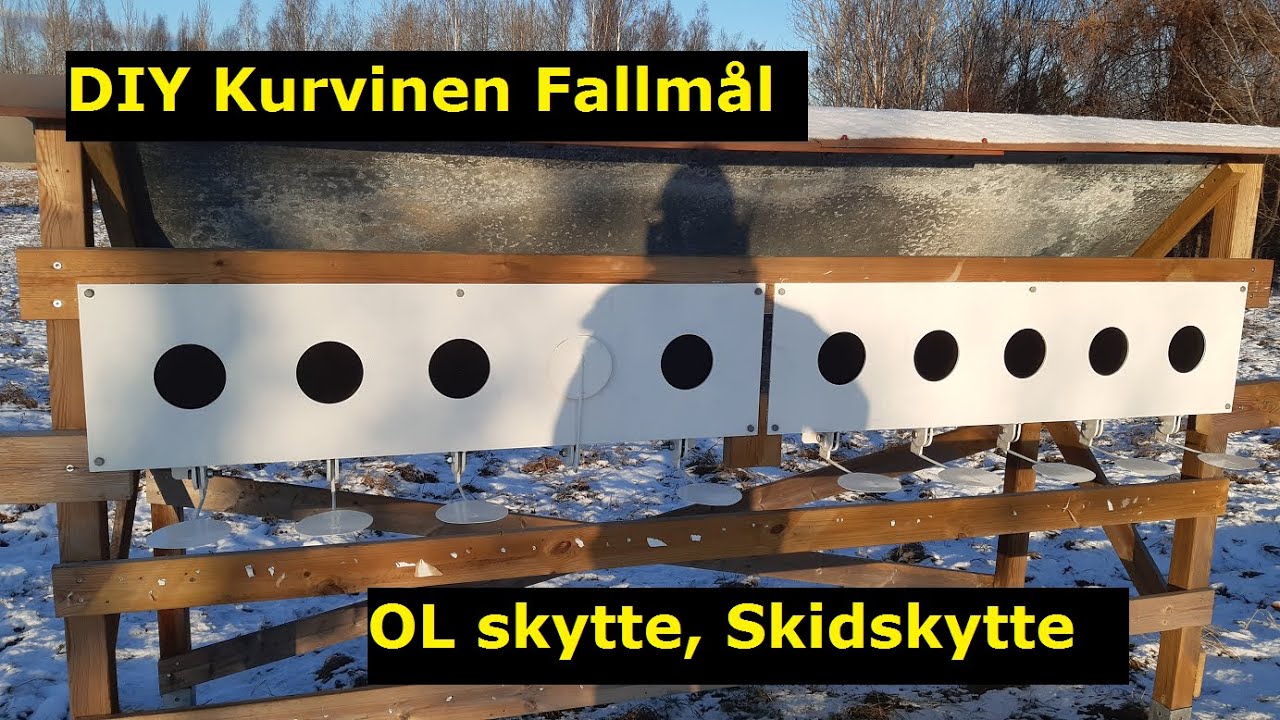 DIY Skidskyttemål Kurvinen Biathlon targets, fallmål