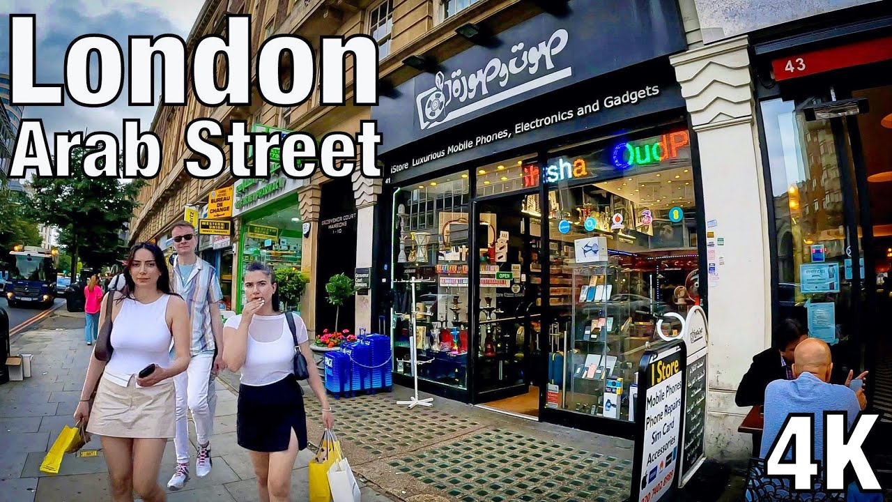 [4K] 🇬🇧 London Edgware Road | Arab Street | Central London | Walking Tour | Tourist Place | 4K UHD