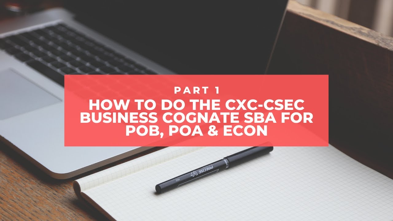 CXC-CSEC Business Cognate SBA (POB, POA и ECON) — Часть 1