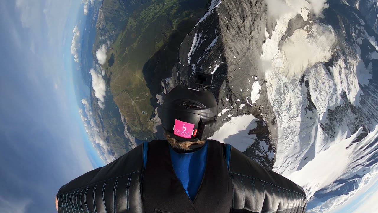 Wingsuit Flight Down the Eiger