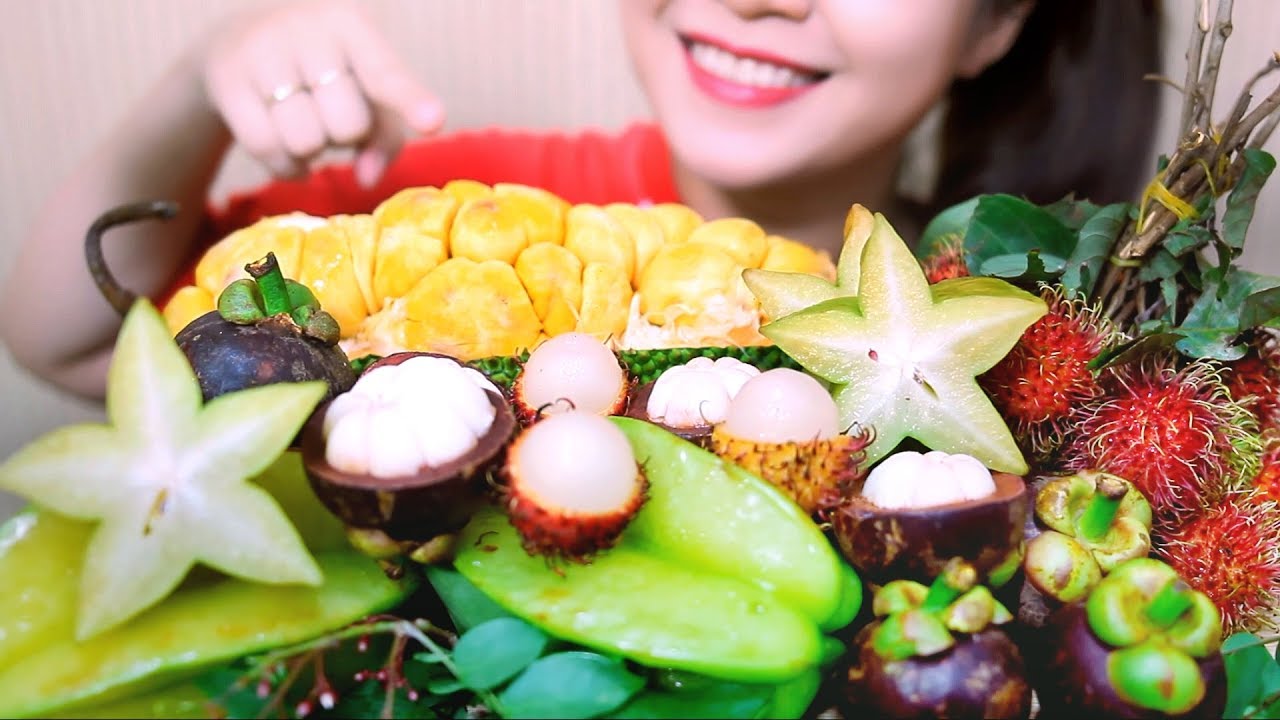 ASMR Exotic Fruit Platter (CRUNCHY EATING SOUNDS) No Talking | LINH-ASMR