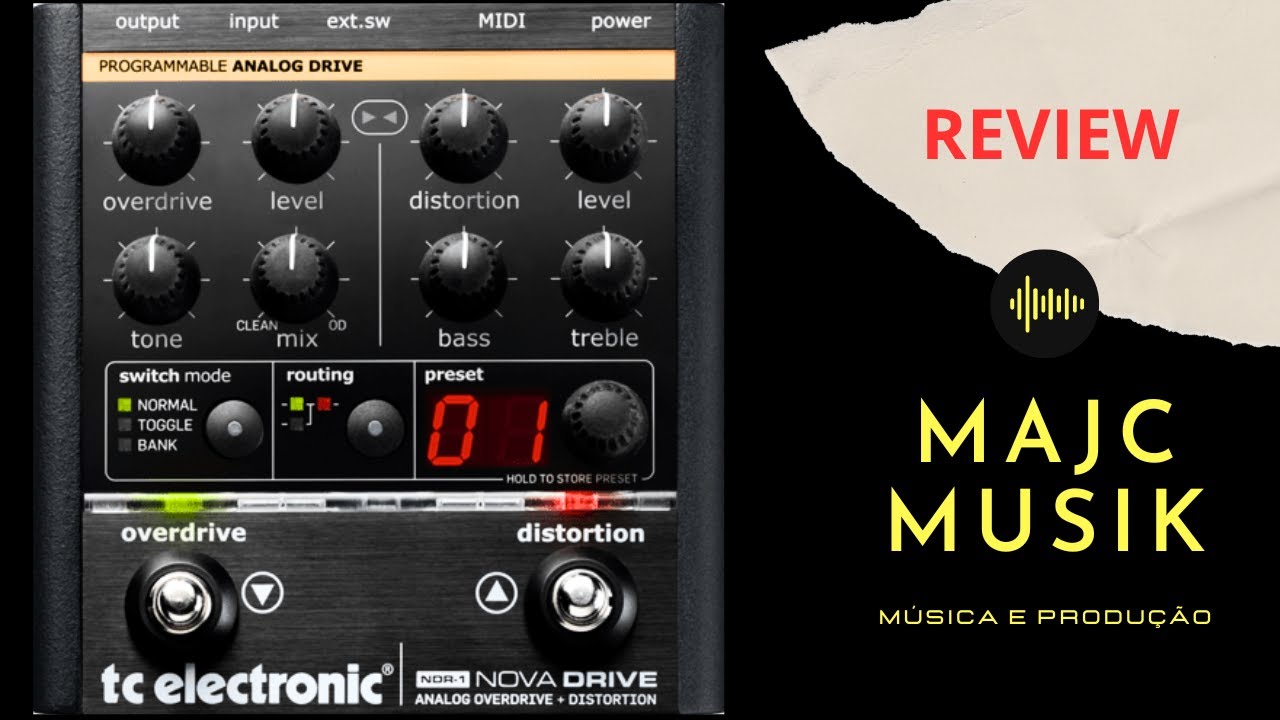 PEDAL NOVA DRIVE TC ELECTRONIC - OVERDRIVE/DISTORION