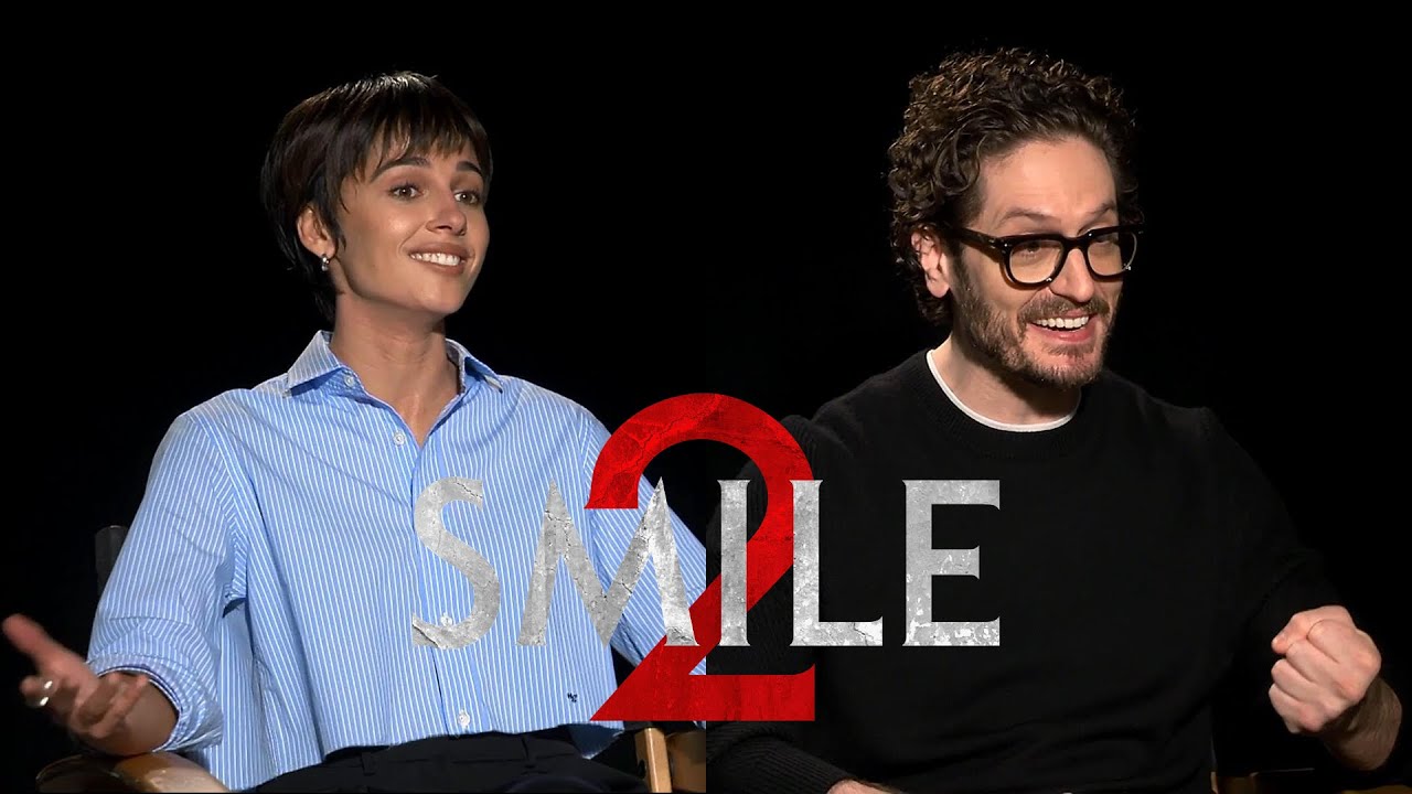 SMILE 2 movie interviews with Naomi Scott & director Parker Finn 4K