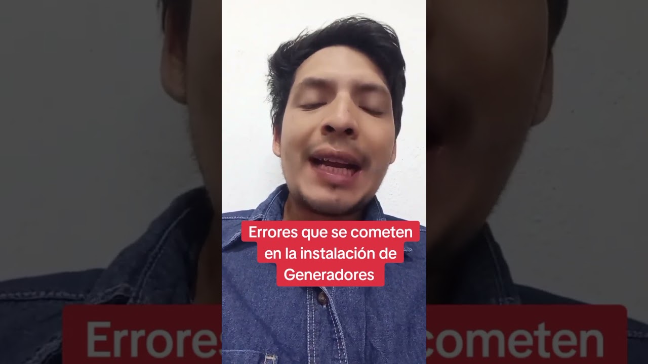 Errores que se cometen al instalar un generador eléctrico