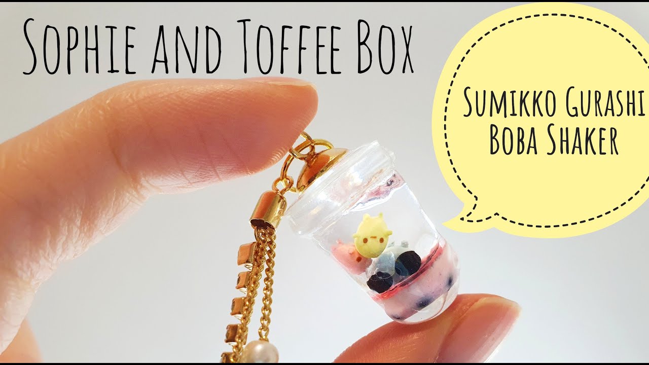 Sumikko Gurashi BOBA Shaker Charm - SOPHIE&TOFFEE box