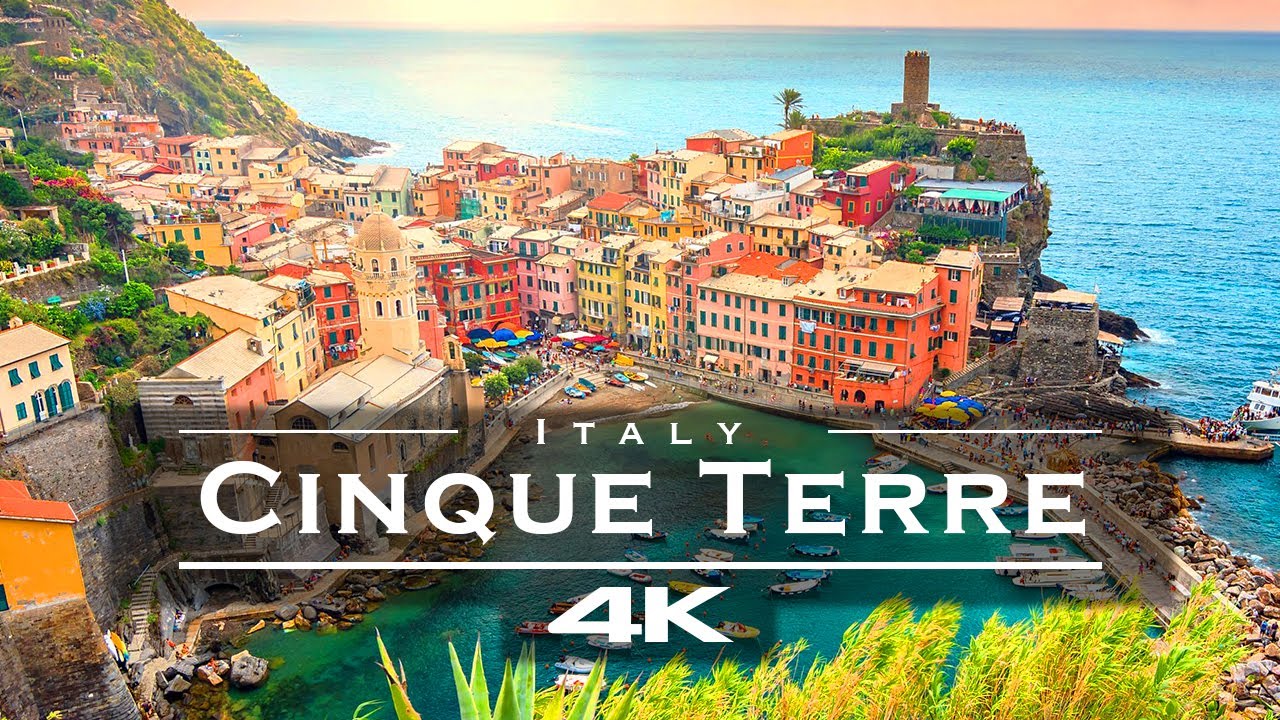 Cinque Terre, Italy 🇮🇹 - by drone [4K]