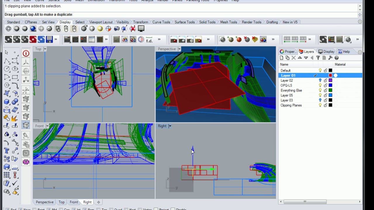 85 - Rhino - ExtrudeSrf to Thicken Floor Plate