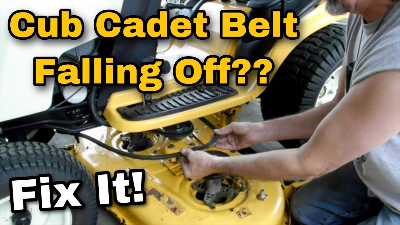 Cub Cadet GTX 1054 Belt Falling Off?? Fix It!