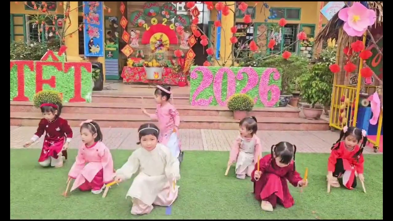 Chương trình văn nghệ chào xuân Bính Ngọ 2026 Trường MN Hải Lợi
