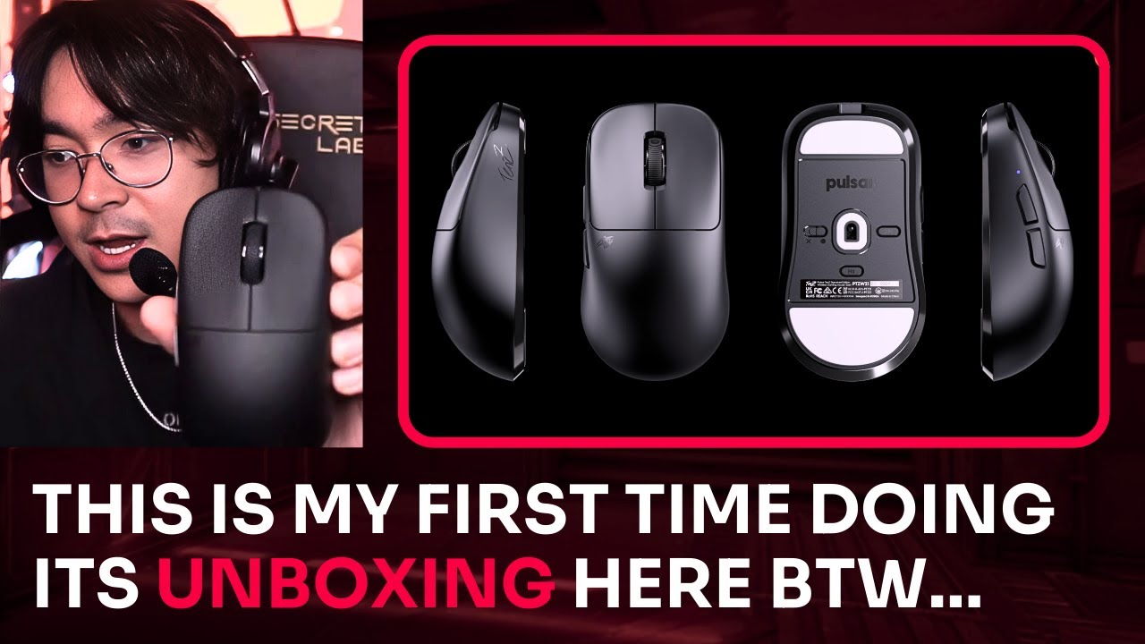 TenZ Unboxing His New Pulsar TenZ Signature Edition Mouse