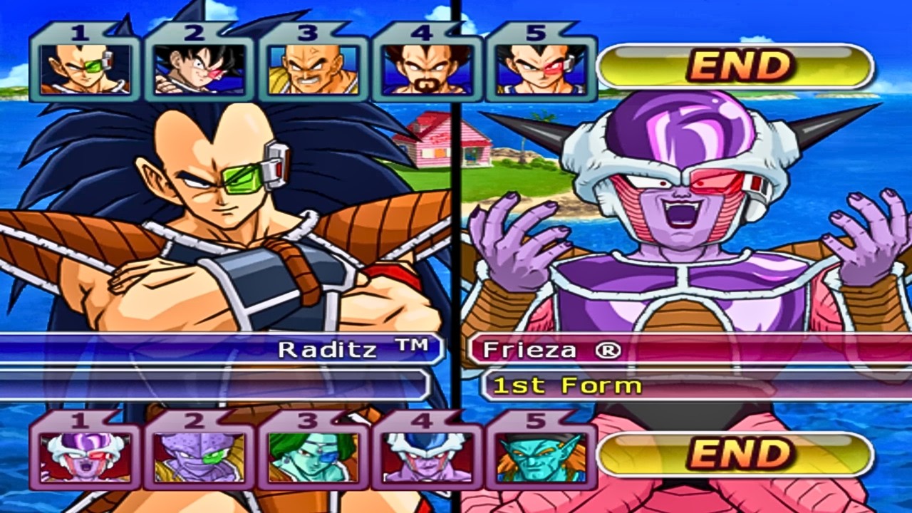 Злые сайяны против команды злодеев (Командир против Командира) - Dragon Ball Z Budokai Tenkaichi ...