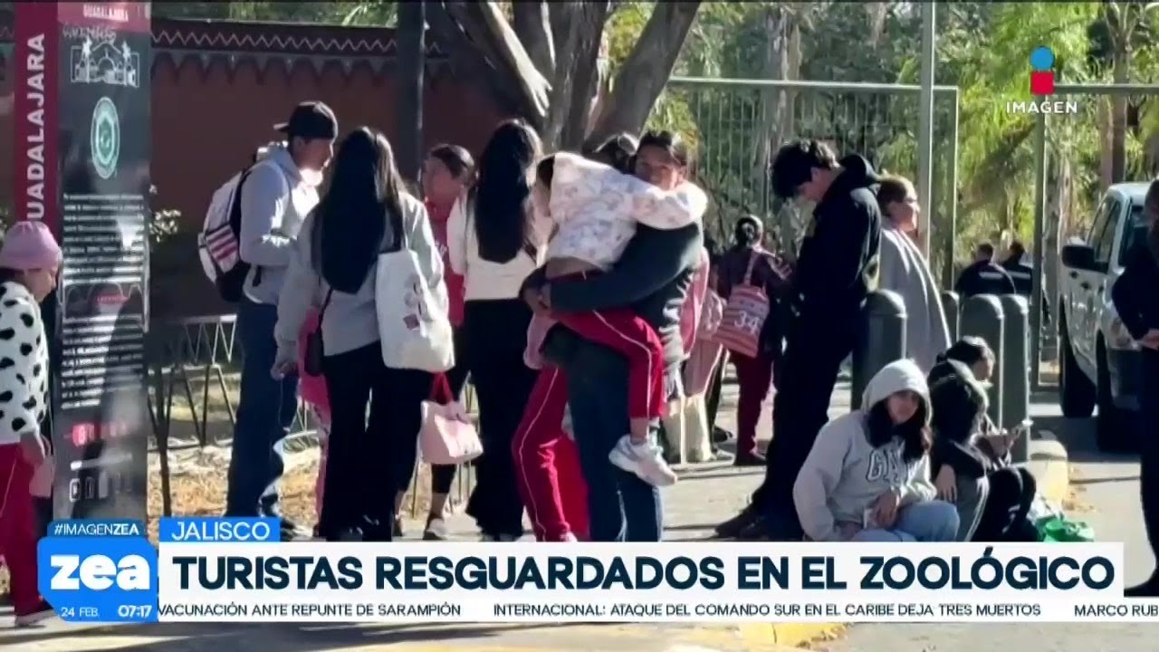 Familias se quedan resguardadas en el Zoológico Guadalajara tras jornada violenta | Francisco Zea