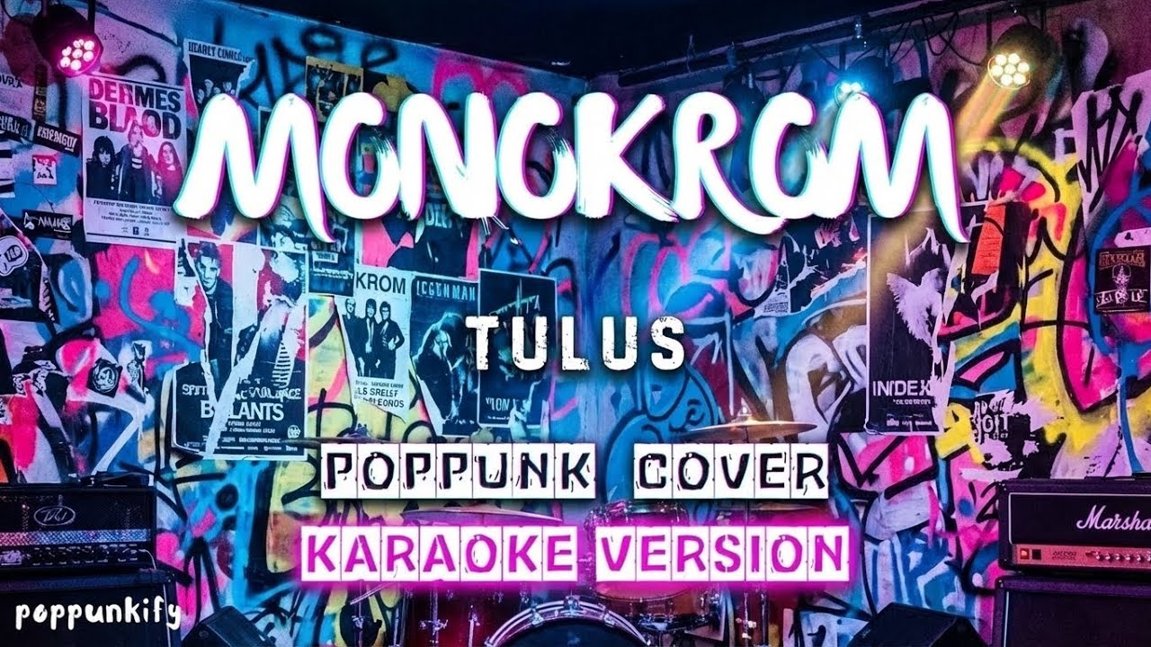 [Karaoke Version] Tulus - Monokrom | Pop Punk Cover