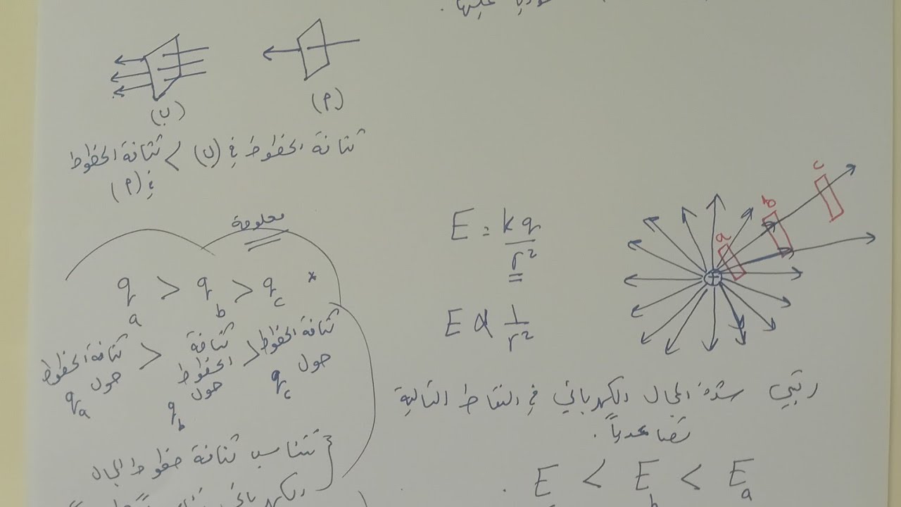 خطوط المجال الكهربائي