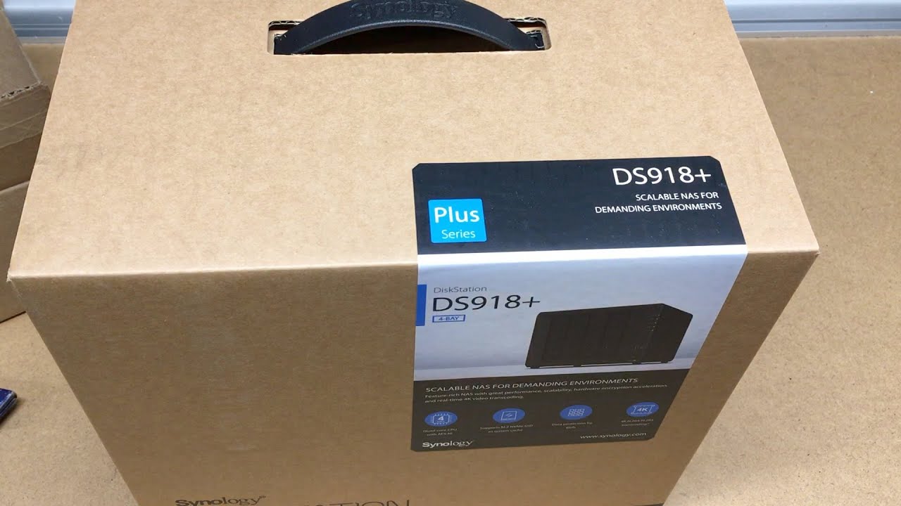 Synology DS918+ 4 bay NAS Unboxing