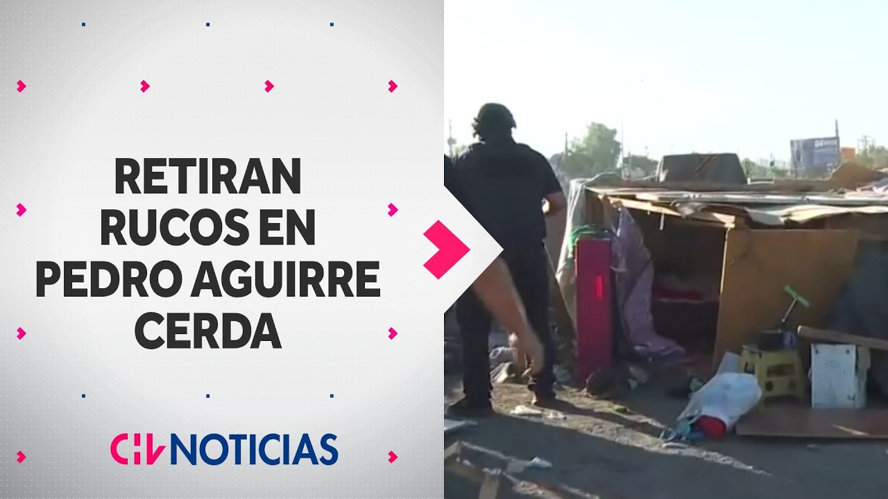 Amplio operativo para retirar rucos y escombros en Pedro Aguirre Cerda: Encontraron armas blancas