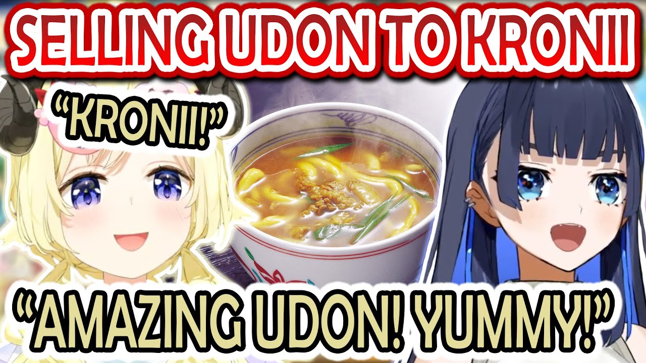 Watame Gets So Excited While Recommending Her Favorite Udon to Kronii