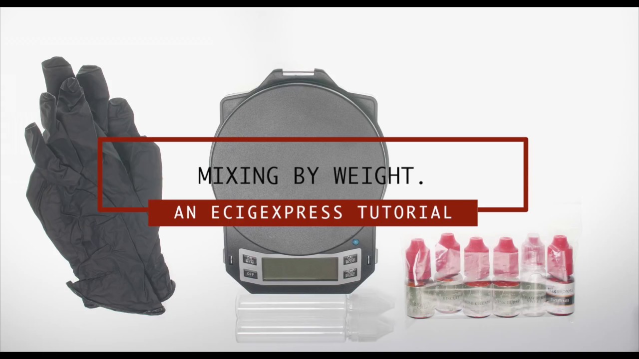 How Do I Mix E-liquid by Weight ?