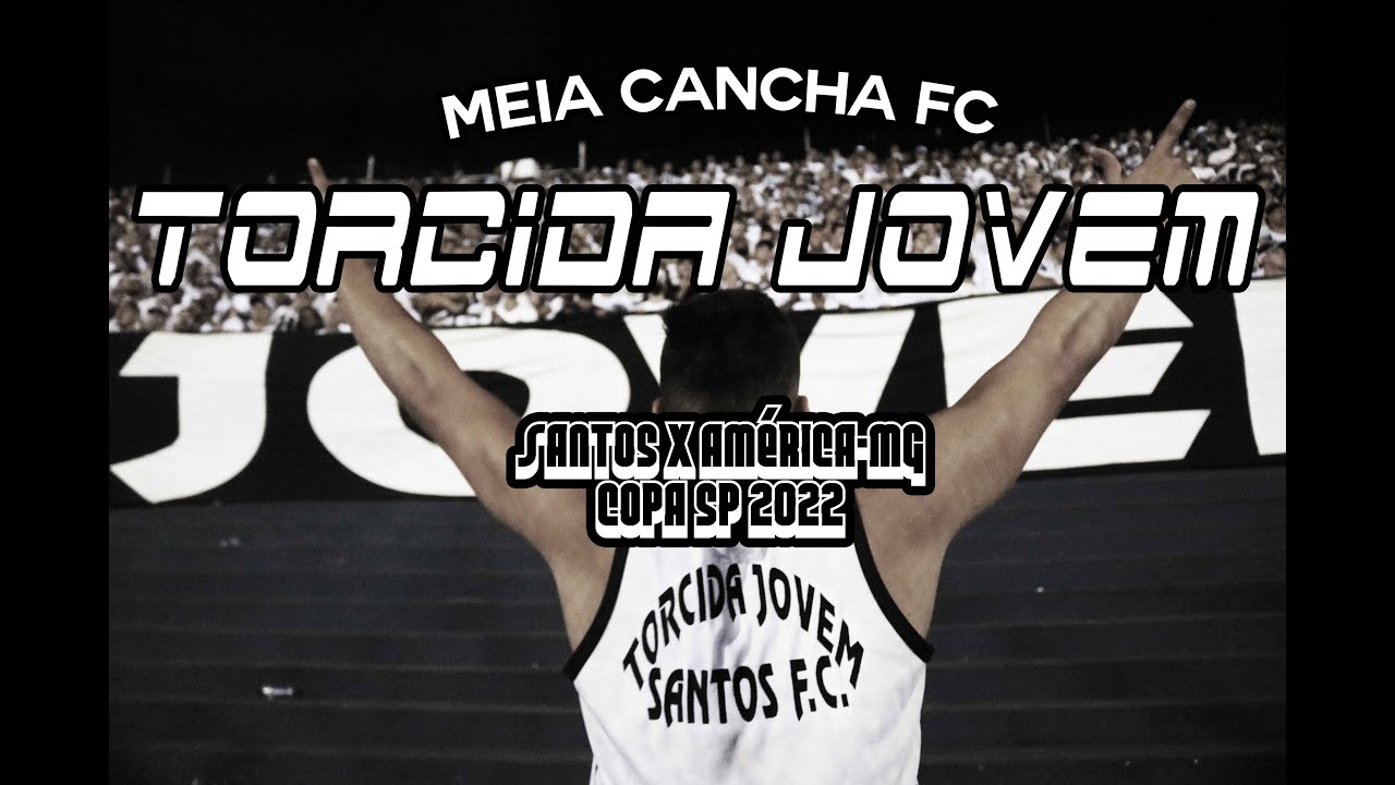 Torcida Jovem do Santos na bancada do Anacleto Campanella. Santos x América-MG, Copa SP 2022