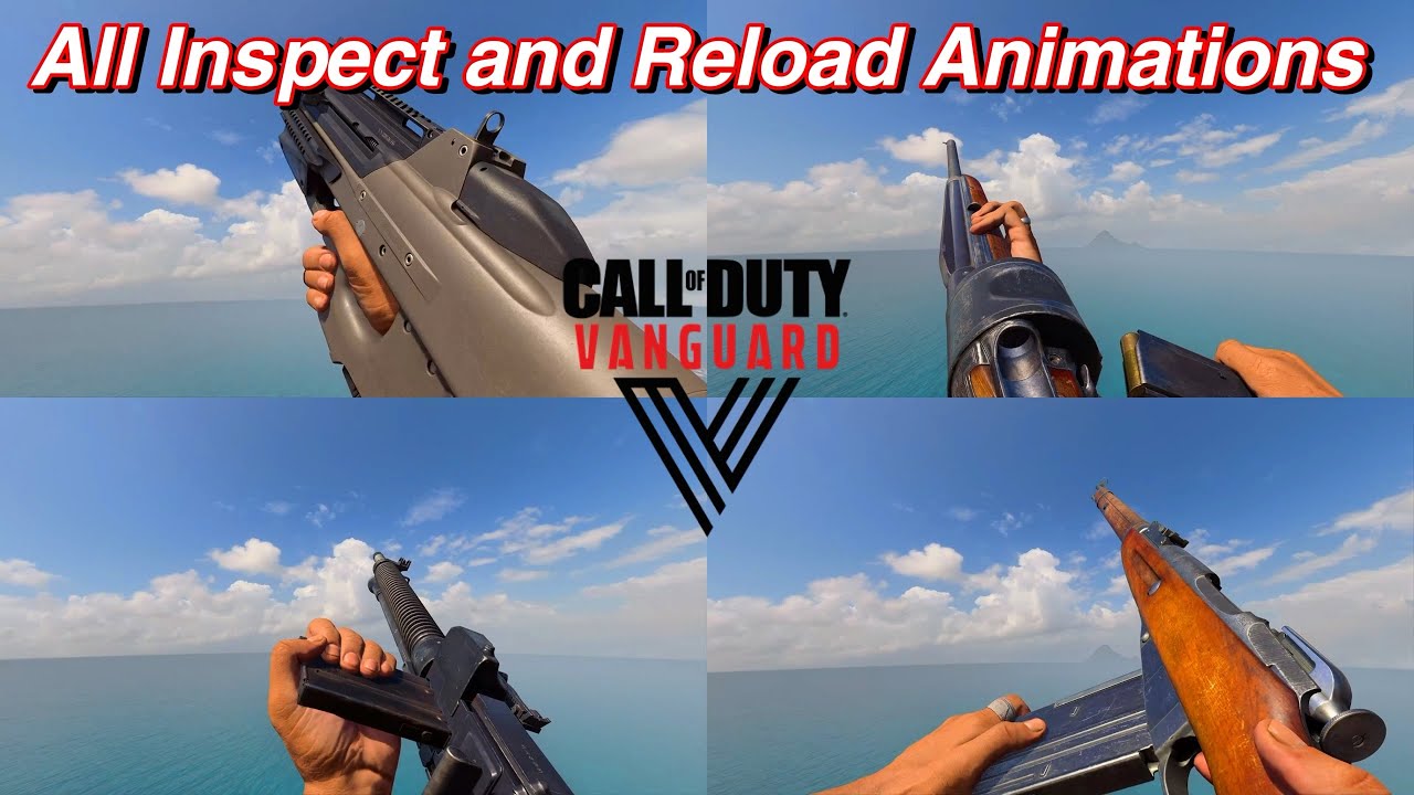 All Inspect and Reload Animations | COD: Vanguard Weapons Showcase