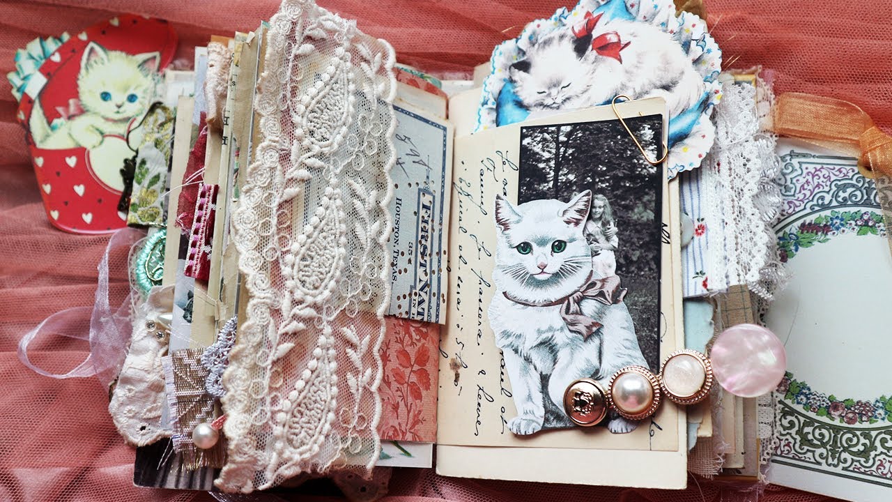 Purr - A Vintage Cat Junk Journal
