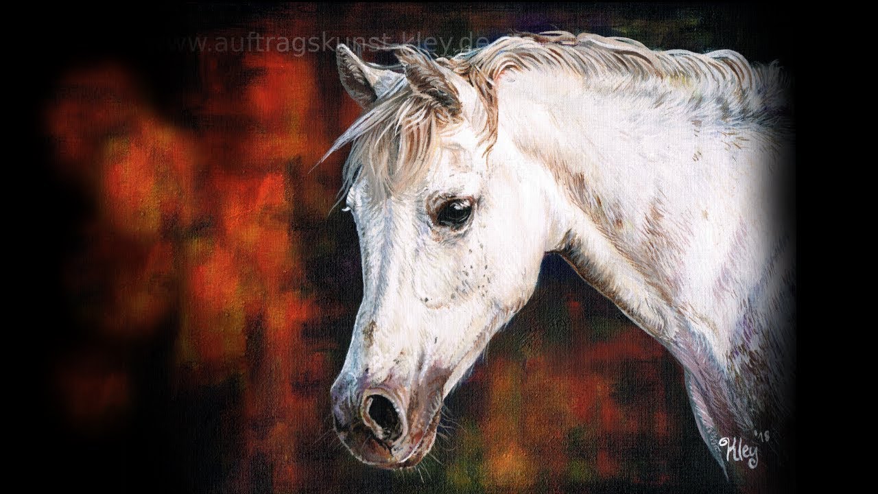 Tutorial: Pferdeportrait mit Acrylfarben malen