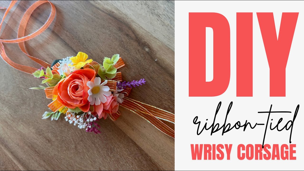 Super Easy Ribbon-tied Wrist Corsage 