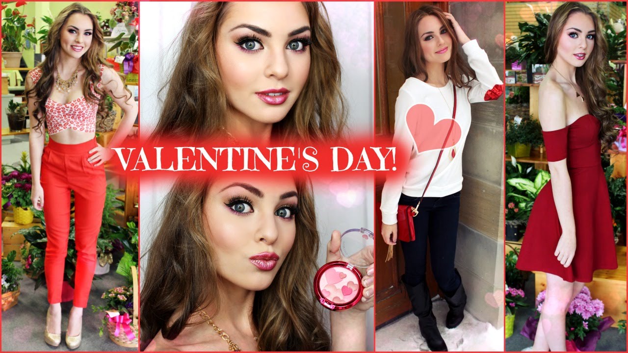 Valentine's Day Makeup & Outfit Ideas, Casual or Dressy! | Jackie Wyers