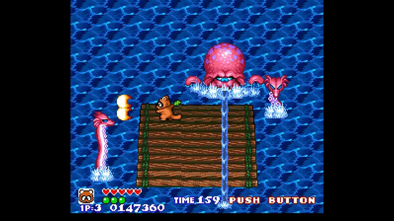 Pocky & Rocky (SNES) Longplay - No Damage No Bomb