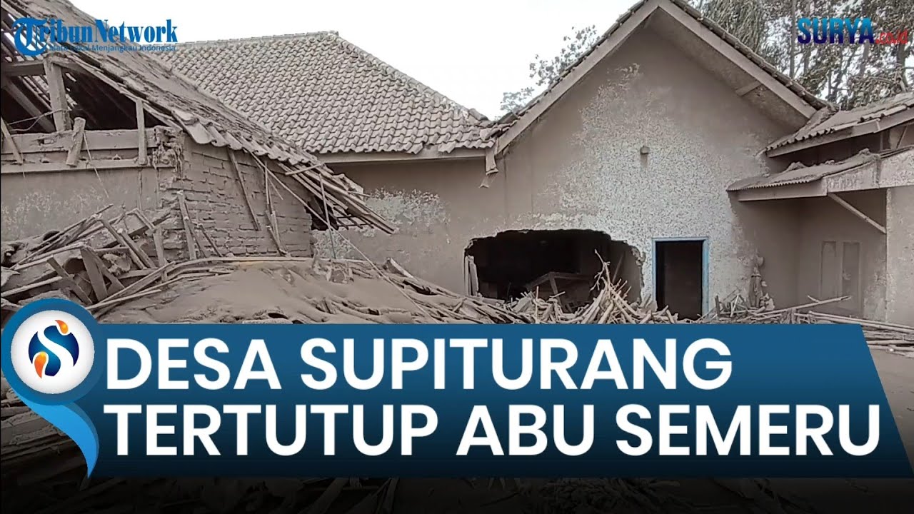 Desa Supiturang Tertutup Abu Semeru. Warga Nantikan Bantuan