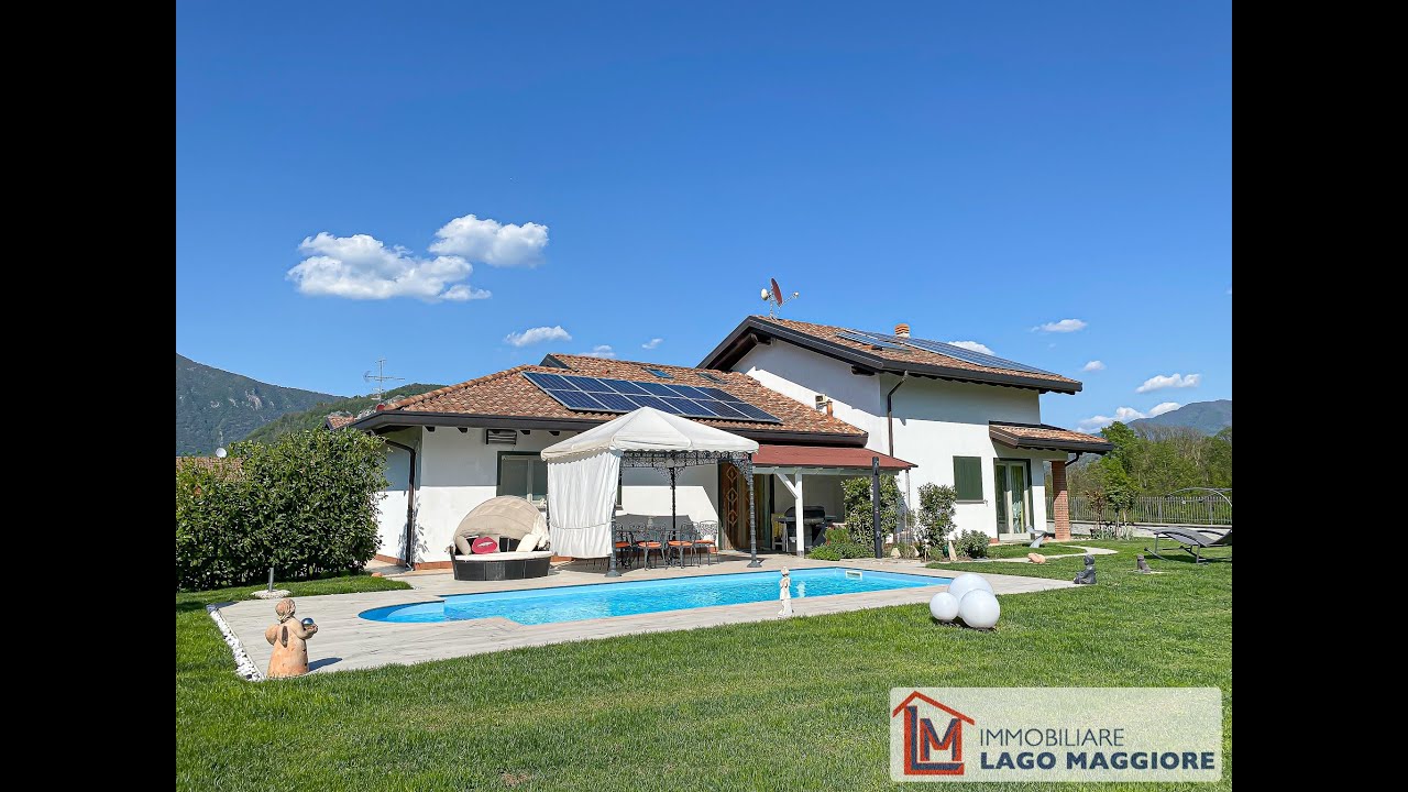 VIDEO TOUR - Villa In Classe A4 Con Piscina e 1800 Mq Di Giardino In Vendita A Leggiuno (VA)