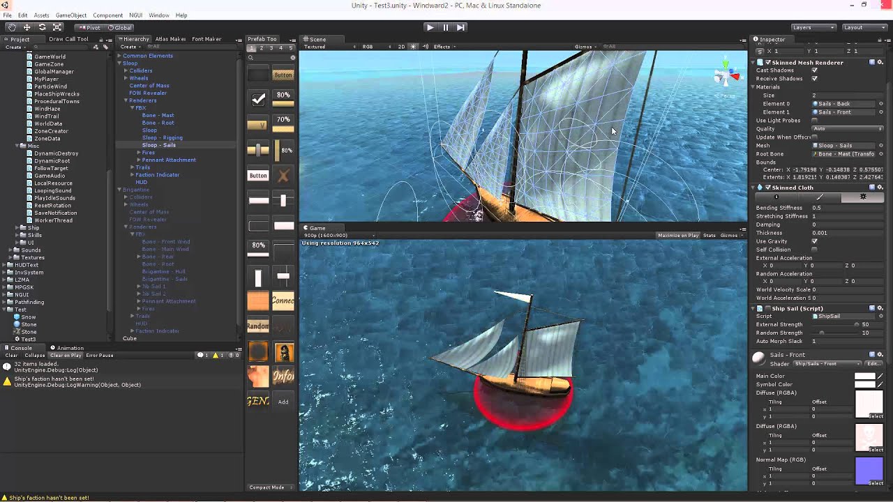 Skinned Cloth Sails