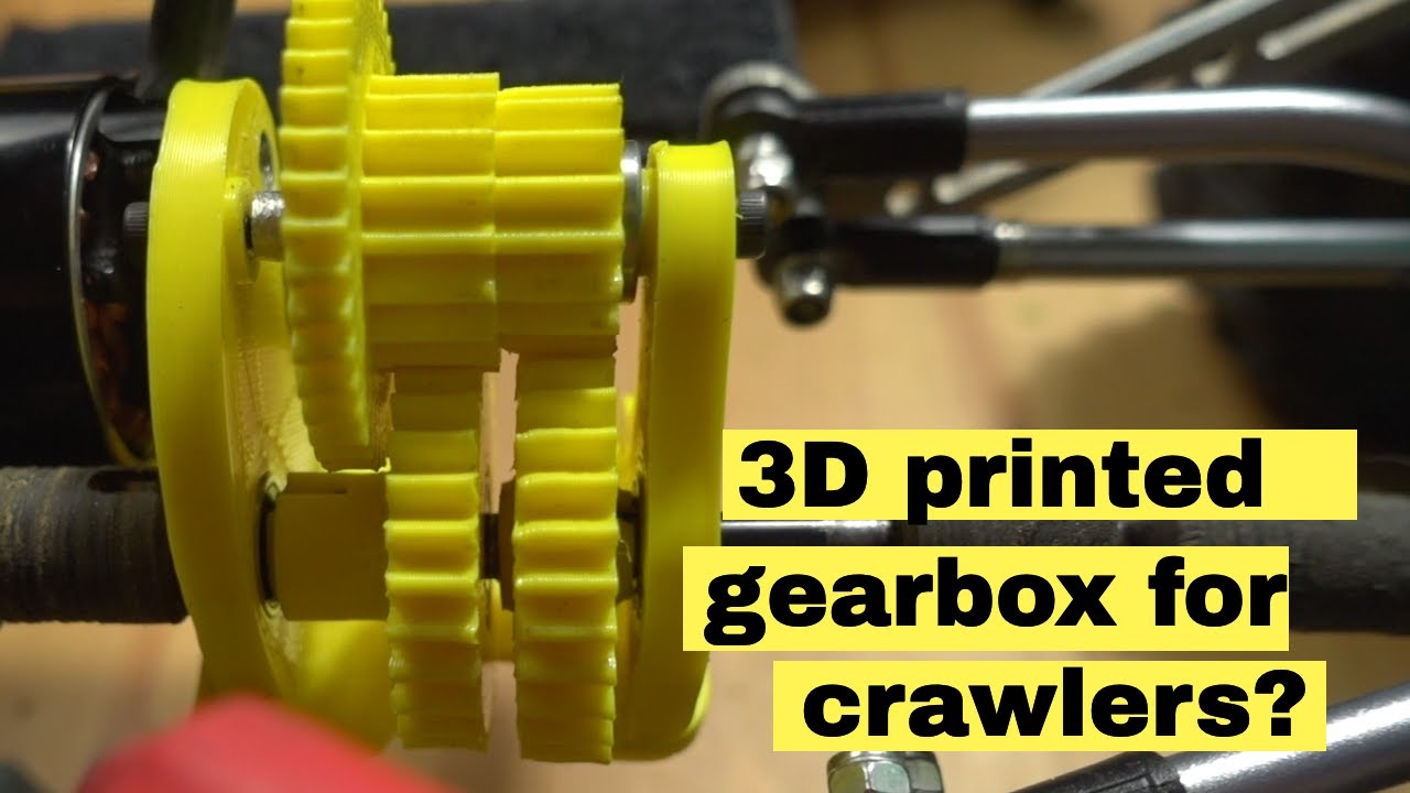 I 3d printed a gearbox for my crawler, silly idea or did it actually work?