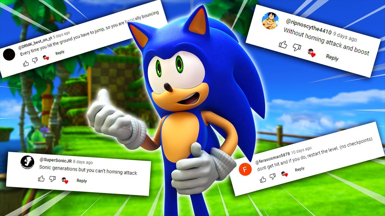 Your Sonic Generations Challenges are GARBAGE!