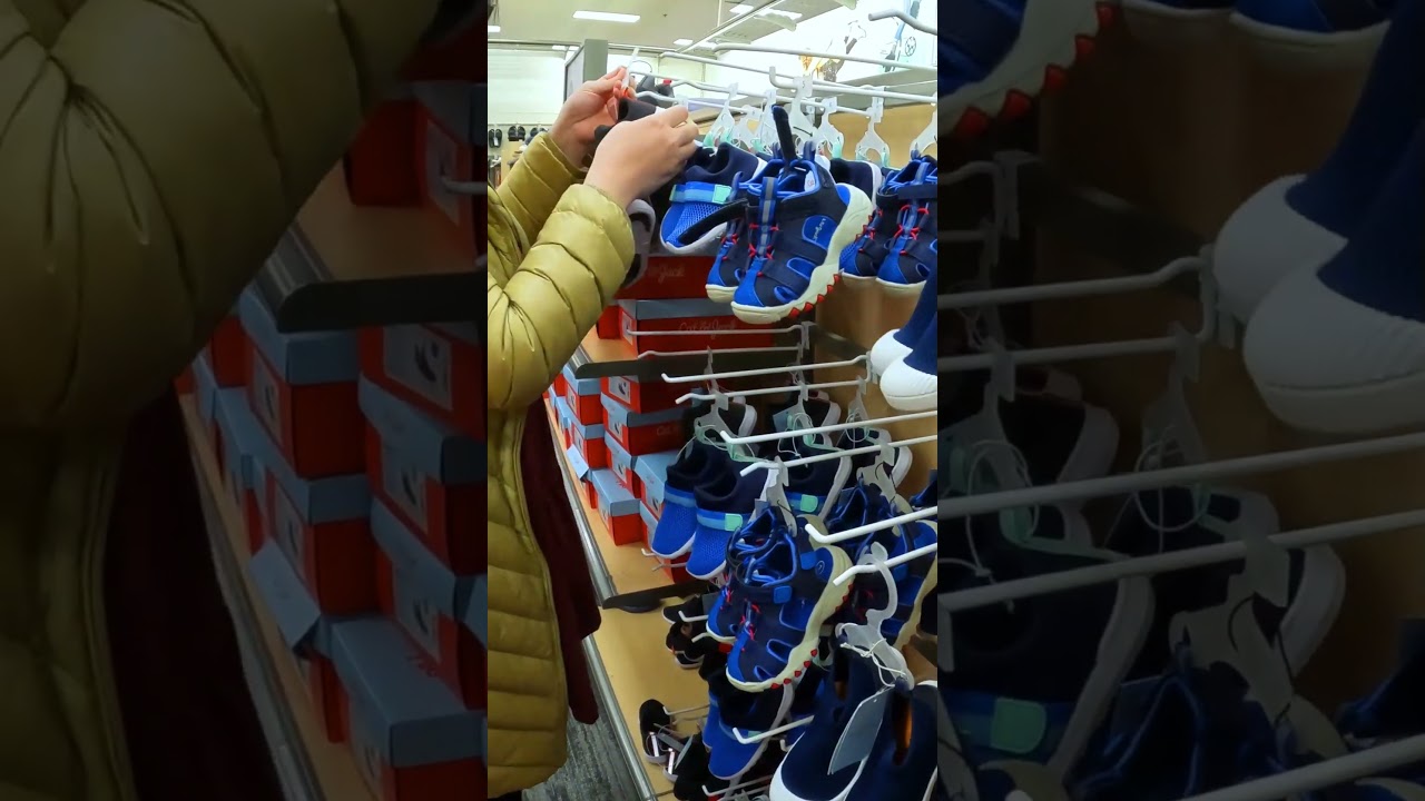 Looking at Baby Shoes at Target
