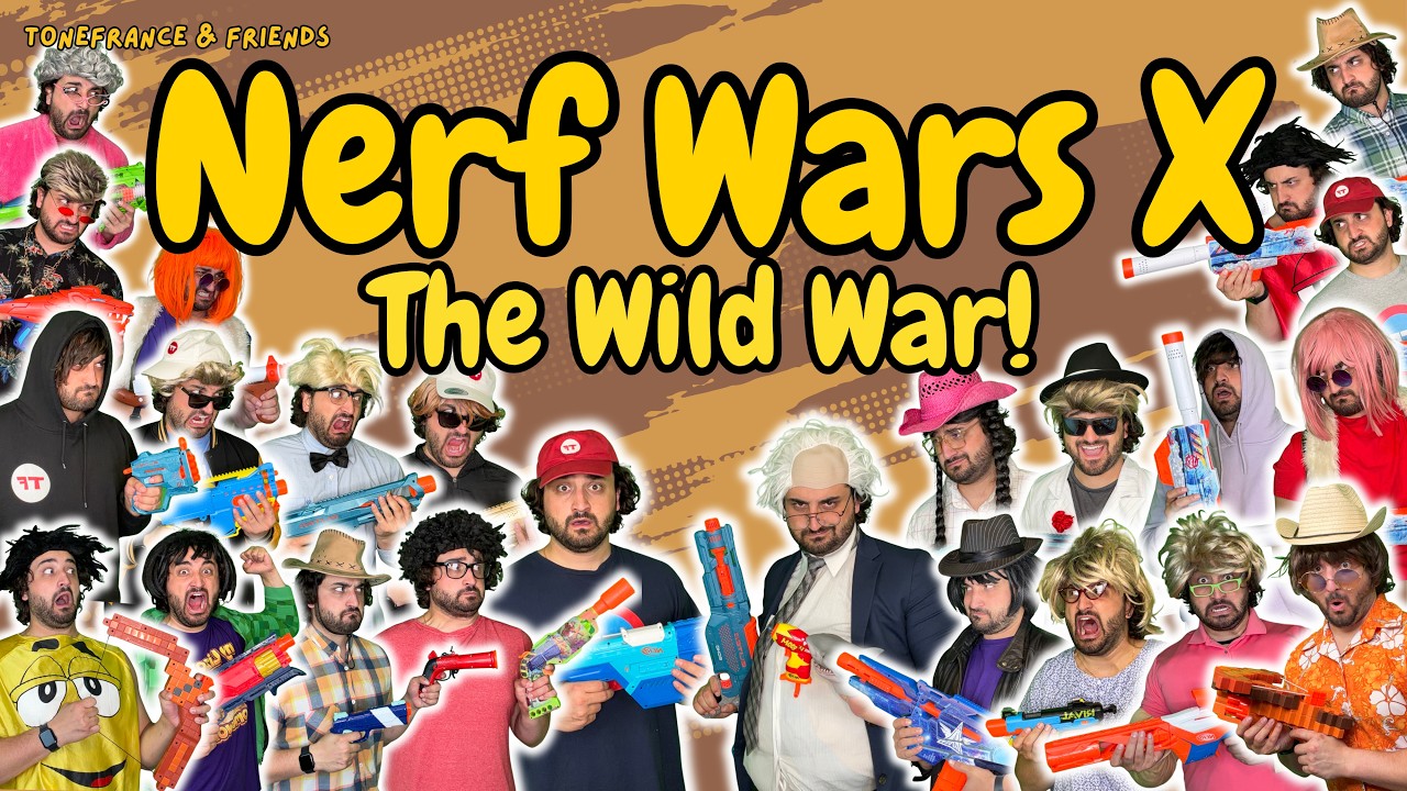 Nerf Wars X - The Wild War! | ToneFrance & Friends