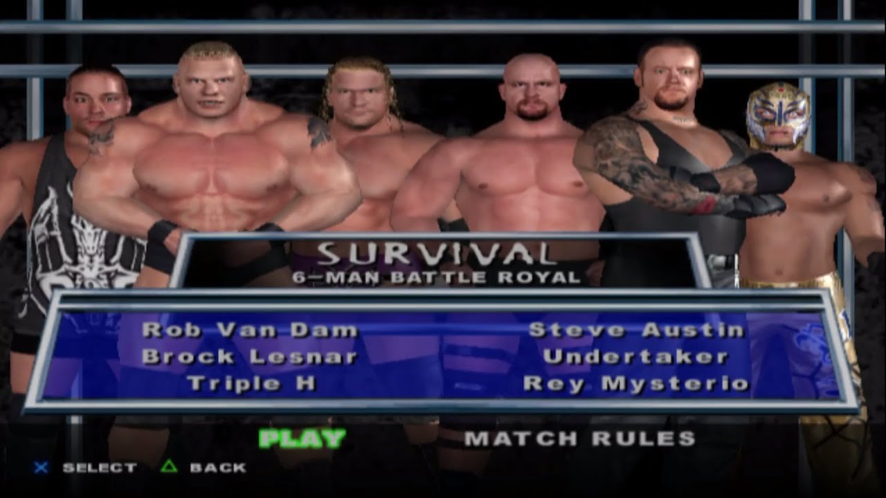 6-MEN BATTLE ROYAL | PC GAMEPLAY| WWE HERE COMES THE PAIN