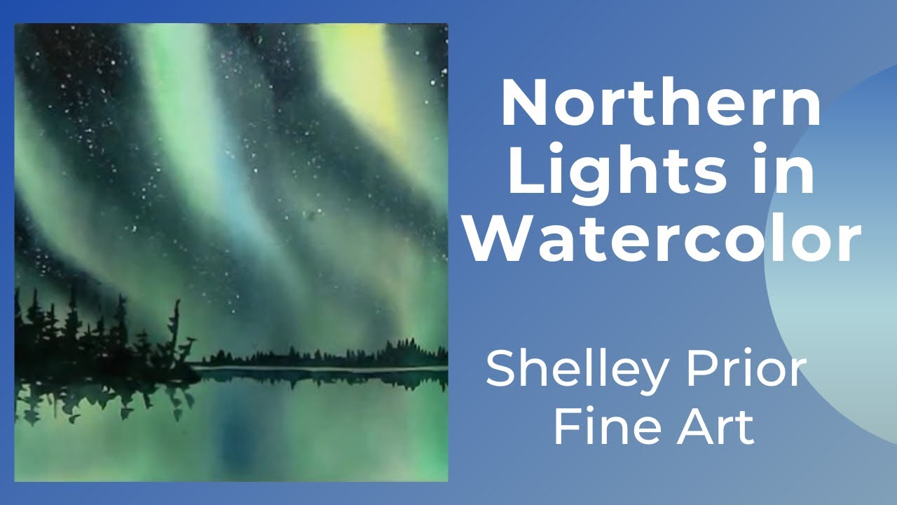 Northern Lights in Watercolor