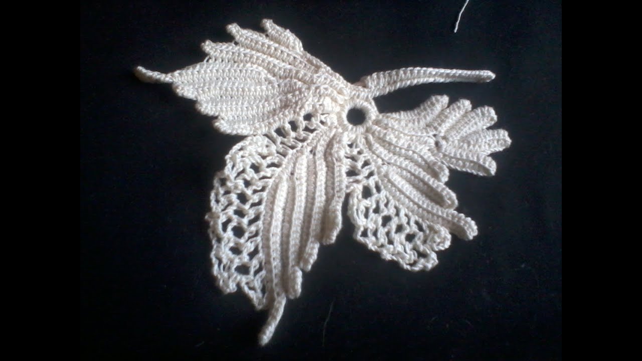 Irish Crochet Lace, Vine leaf, howto