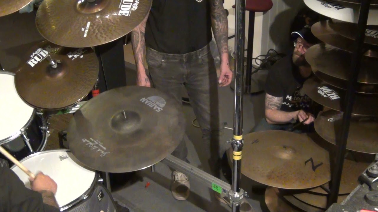 Hellhammer cymbal test video 2
