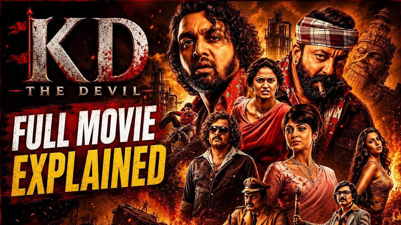 KD The Devil Full Movie Explained in Hindi | South Indian Action Thriller Movie Story Explained