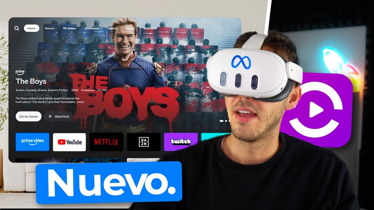 Nueva APP OFICIAL para ver PELÍCULAS y SERIES en Meta Quest 3 y 3s 🔥