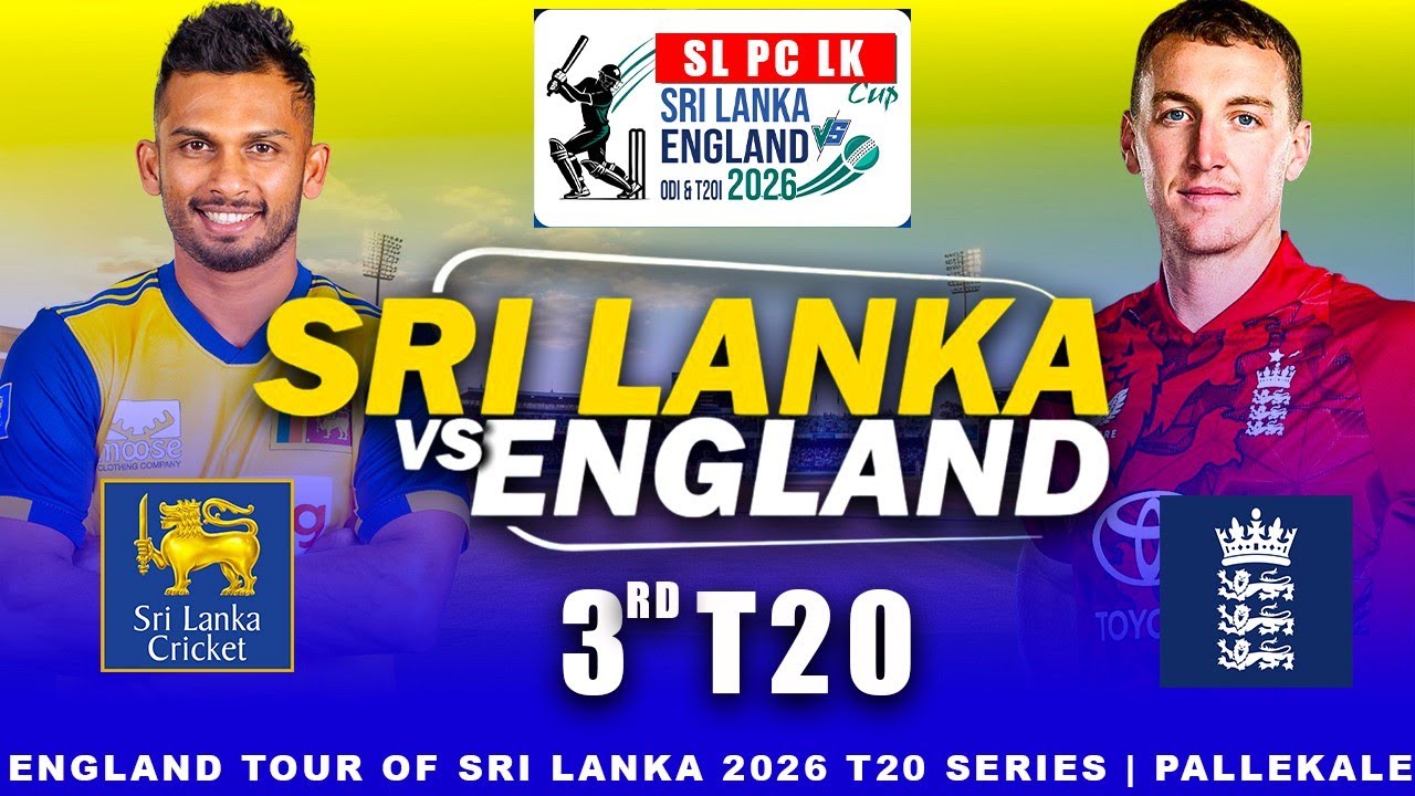 🔴LIVE Sri Lanka vs England | 3rd T20I | England tour of Sri Lanka 2026 #srilankavsengland #t20live