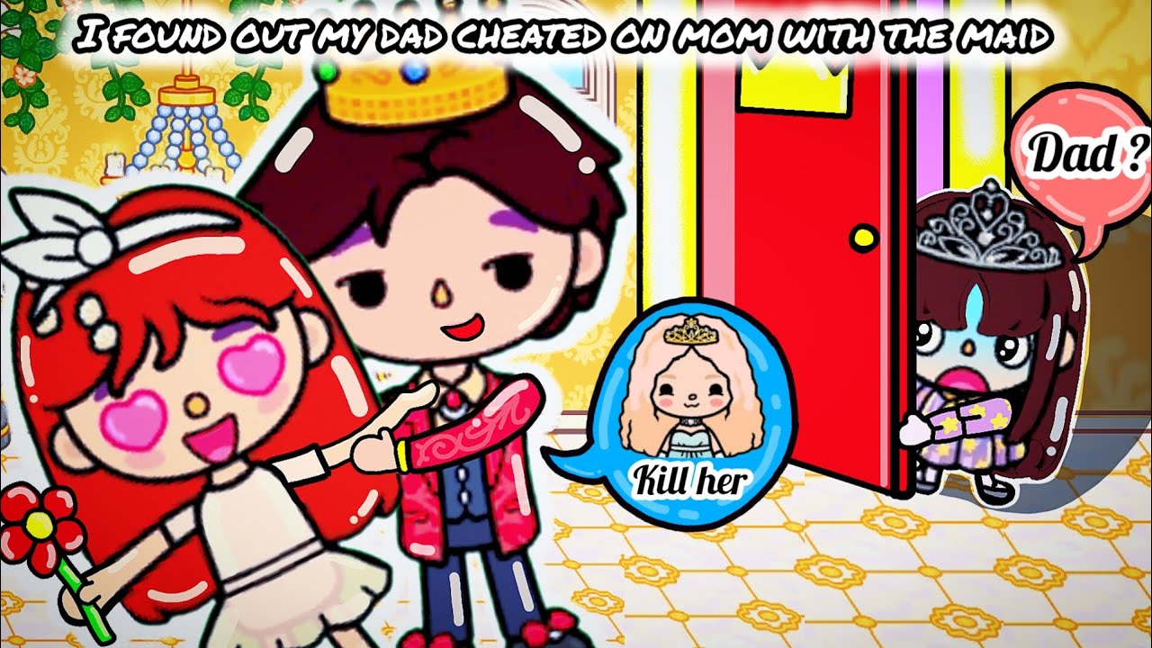 I found out my dad cheated on my mom👀🤴🏻💔👸🏻🩸| Sad story | Toca life story | Toca boca