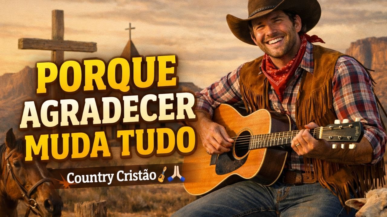 Porque Agradecer Muda Tudo | Louvor Country Cristão Alegre de Gratidão 🙏🎸