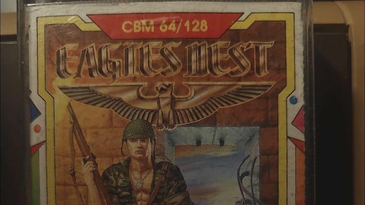 Loading from Cassette -  and playing Into the Eagles Nest from Players on Commodore 64.