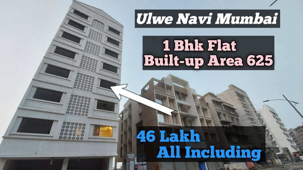 Under Construction 1Bhk Flat For Sale with Master Bedroom 46 Lakh All Including G+7 Building Ulwe 