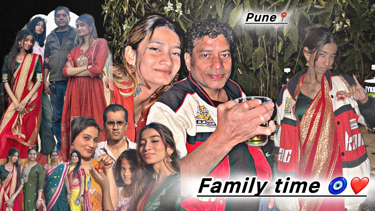 Family time 🧿❤️Pune 📍Pune mdhe yevdi thandi ahe bapre 🥶Monu ani papa ch bond ?😂❤️