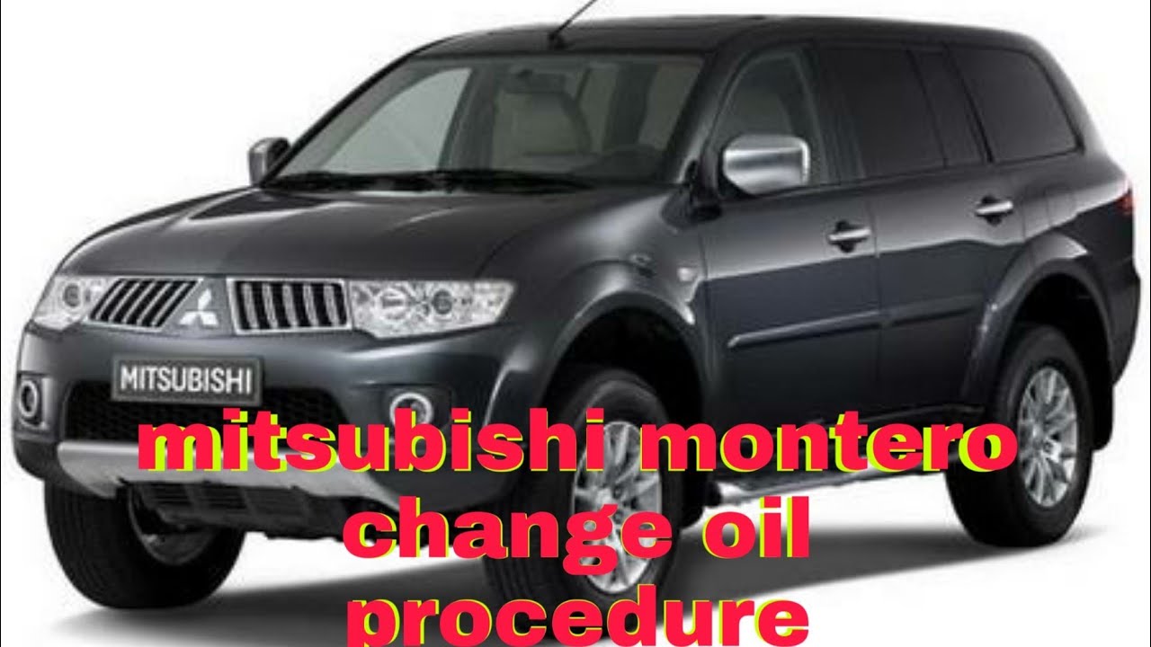 Mitsubishi montero How to change oil engine and oil filter change